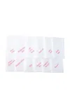No Reservations - Superlatives Dinner Napkin Set - Pink
