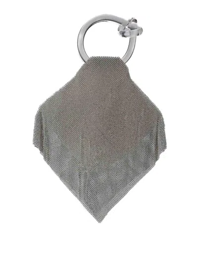 No Secrets Handkerchief Bag With Glitter In Silver