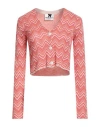 No Secrets Woman Cardigan Fuchsia Size 6 Cotton, Acrylic, Metallic Fiber In Pink