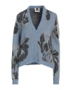 No Secrets Woman Cardigan Light Blue Size 10 Alpaca Wool, Polyamide, Acrylic, Wool, Viscose