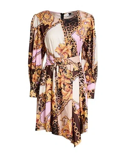 No Secrets Woman Mini Dress Brown Size 6 Polyester In Multi