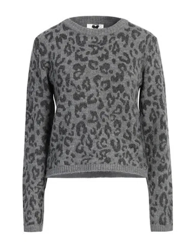 No Secrets Woman Sweater Grey Size 6 Acrylic, Synthetic Fibers, Polyamide, Wool, Metal