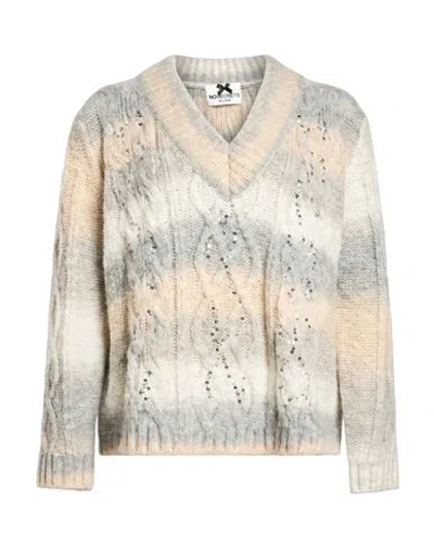 No Secrets Woman Sweater Light Grey Size 6 Alpaca Wool, Polyamide, Acrylic In Gray