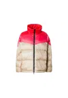 No1 Down Jacket Woman  Logo On Sleeve In Beige