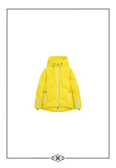 No1 Woman  With Hood In Yellow