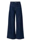 No44 Curved-seam Jeans In Blue