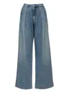 No44 Haru Pleated Jeans In Blue