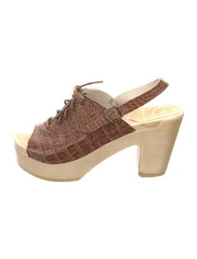 Pre-owned No.6 Leather Animal Print Pumps In Multi