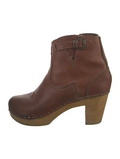 Pre-owned No.6 Leather Boots In Neutral