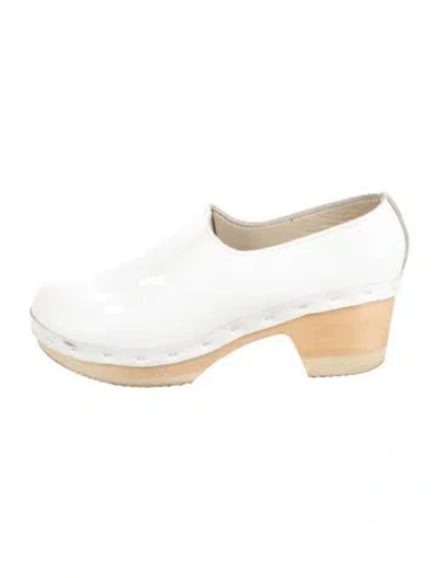 Pre-owned No.6 Leather Flats In White