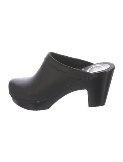 Pre-owned No.6 Leather Mules In Black