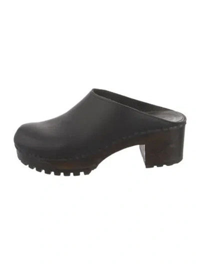 Pre-owned No.6 Leather Mules In Black
