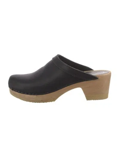 Pre-owned No.6 Leather Mules In Black
