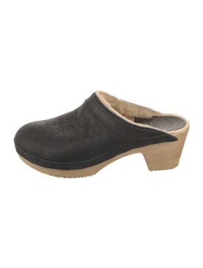 Pre-owned No.6 Leather Mules In Black