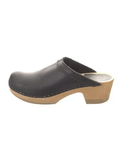 Pre-owned No.6 Leather Mules In Black