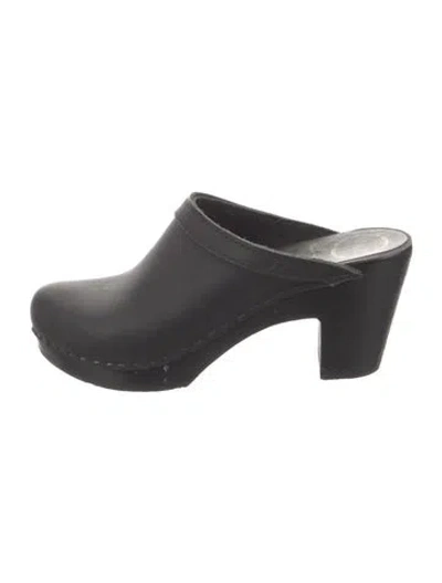 Pre-owned No.6 Leather Mules In Black