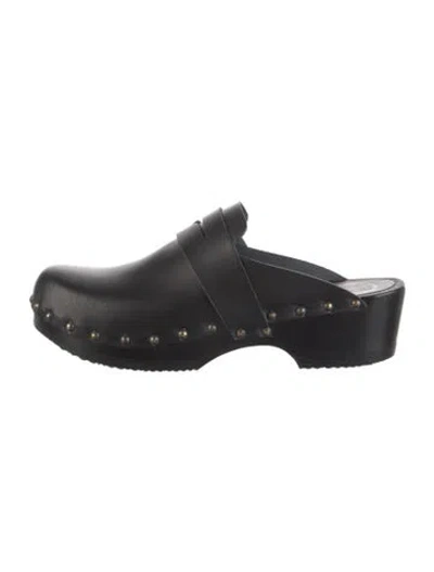 Pre-owned No.6 Leather Mules In Black