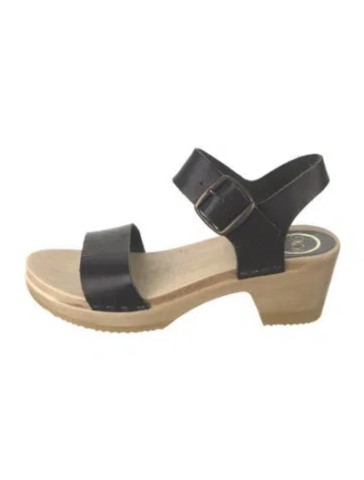 Pre-owned No.6 Leather Sandals In Black