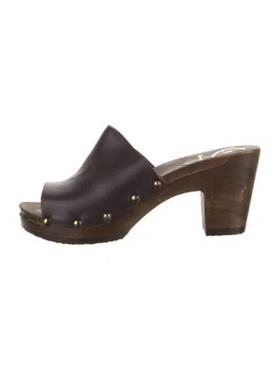 Pre-owned No.6 Leather Sandals In Brown