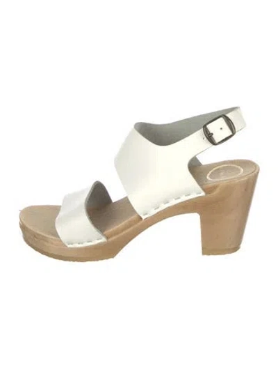 Pre-owned No.6 Leather Sandals In White