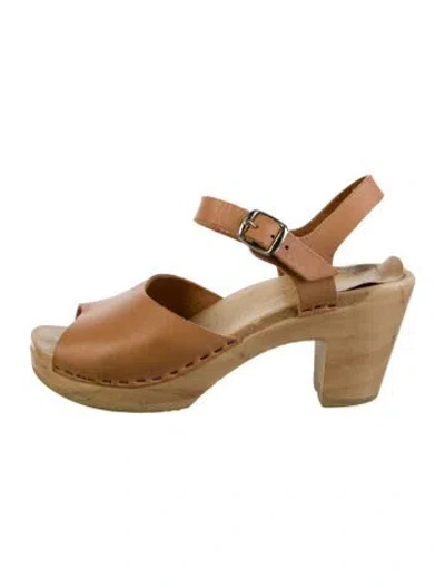 Pre-owned No.6 Leather Slingback Pumps In Black