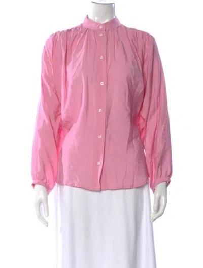 Pre-owned No.6 Long Sleeve Blouse In Pink