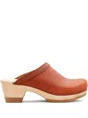 No.6 Old School Clogs In Brown