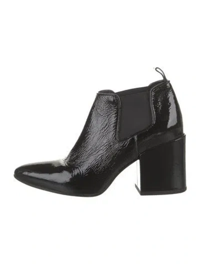 Pre-owned No.6 Patent Leather Chelsea Boots In Black