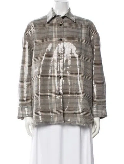 Pre-owned No.6 Plaid Print Jacket In Multi