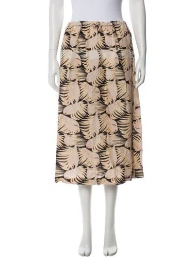 Pre-owned No.6 Printed Midi Length Skirt In Neutral