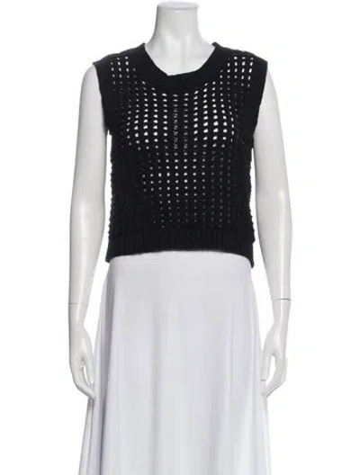 Pre-owned No.6 Scoop Neck Sweater In Black