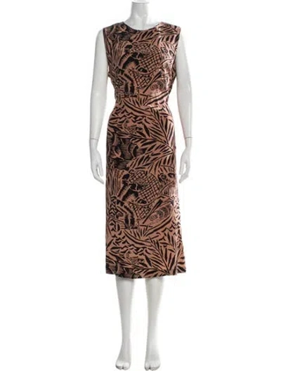 Pre-owned No.6 Silk Long Dress In Black