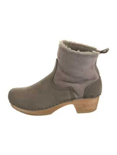 Pre-owned No.6 Suede Boots In Green