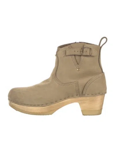 Pre-owned No.6 Suede Boots In Neutral