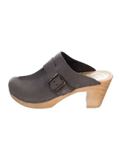 Pre-owned No.6 Suede Colorblock Pattern Mules In Multi