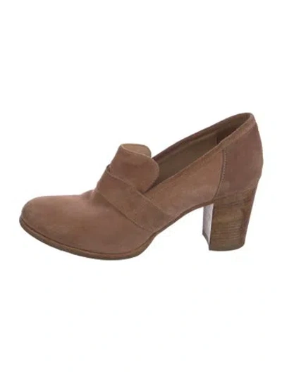 Pre-owned No.6 Suede Pumps In Brown