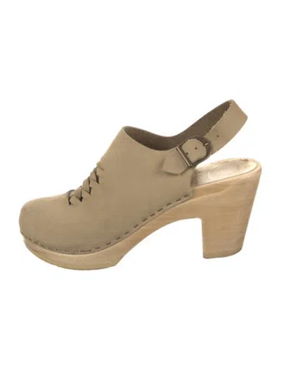 Pre-owned No.6 Suede Pumps In Neutrals