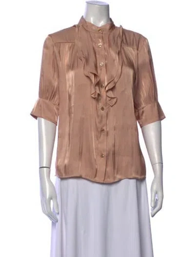 Pre-owned No.6 Three-quarter Sleeve Blouse In Pink
