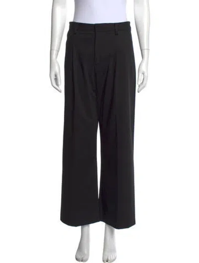 Pre-owned No.6 Wool Wide Leg Pants In Black