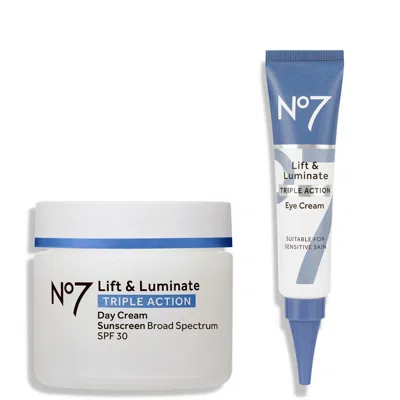 No7 Beauty Lift & Luminate Day Cream And Eye Cream Duo In White