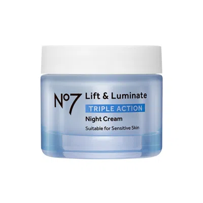 No7 Beauty Lift & Luminate Triple Action Night Cream 50ml In Transparent