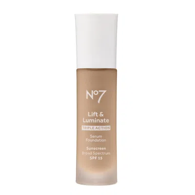 No7 Beauty Lift & Luminate Triple Action Serum Foundation - Warm Beige In Brown
