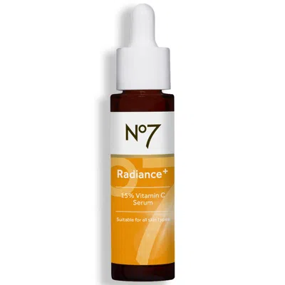 No7 Beauty Radiance+ 15% Vitamin C Serum In Orange
