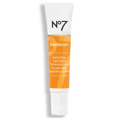 No7 Beauty Radiance+ Roll & Glow Eye Cream In Orange