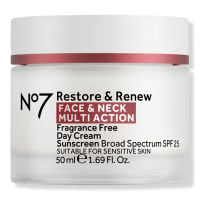 No7 Restore & Renew Multi Action Fragrance Free Day Cream Spf25