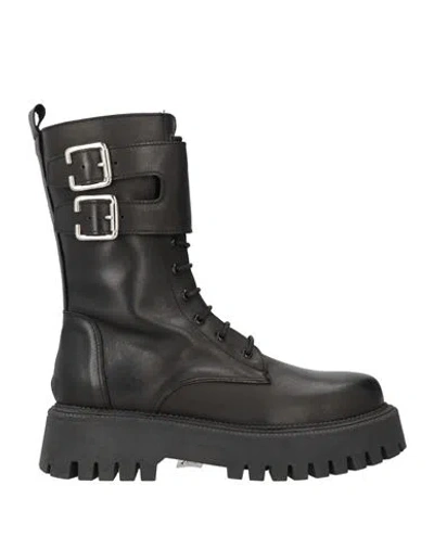 Noa A. Woman Ankle Boots Black Size 10 Leather
