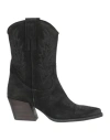 Noa A. Woman Ankle Boots Black Size 8 Leather