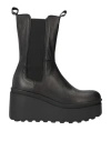 Noa A. Woman Ankle Boots Black Size 9 Leather In Black