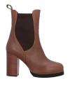 Noa A. Woman Ankle Boots Brown Size 8 Leather