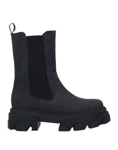 Noa A. Woman Ankle Boots Steel Grey Size 10 Textile Fibers